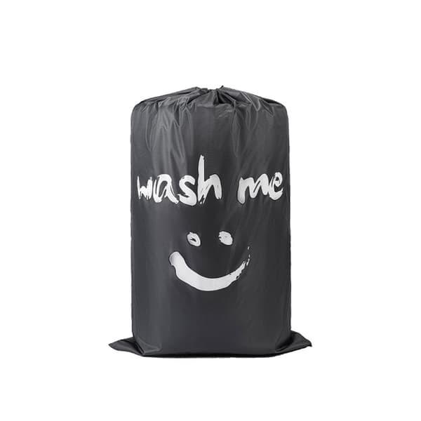 INF Snøre Beam Mouth Finishing Bag Vasketøjspose Opbevaringspose smiley face