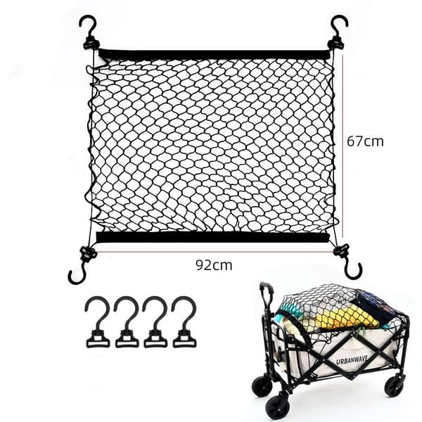 INF Heavy Duty Nylon Net til Strandvogn Havevogn Trolleyvogn