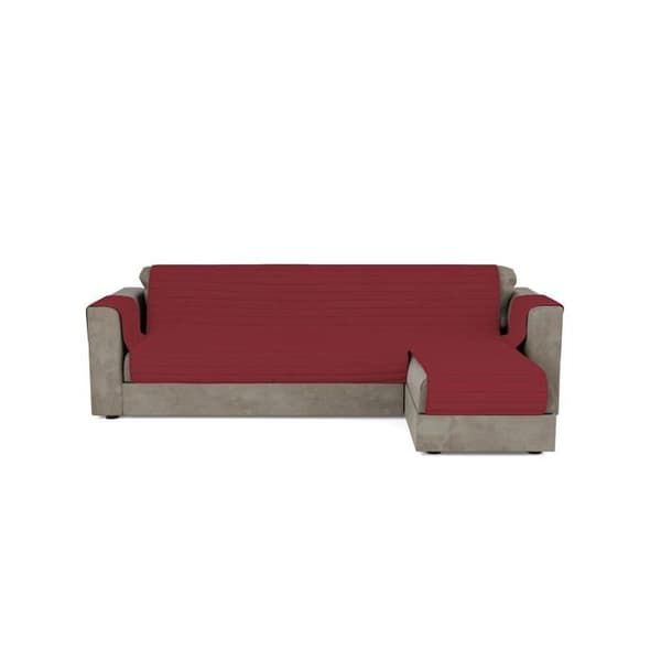 Mb home basic - CD- ola-bordeaux 290 - Sofföverdrag med schäslong, Canvas, Bordeaux, 290 cm