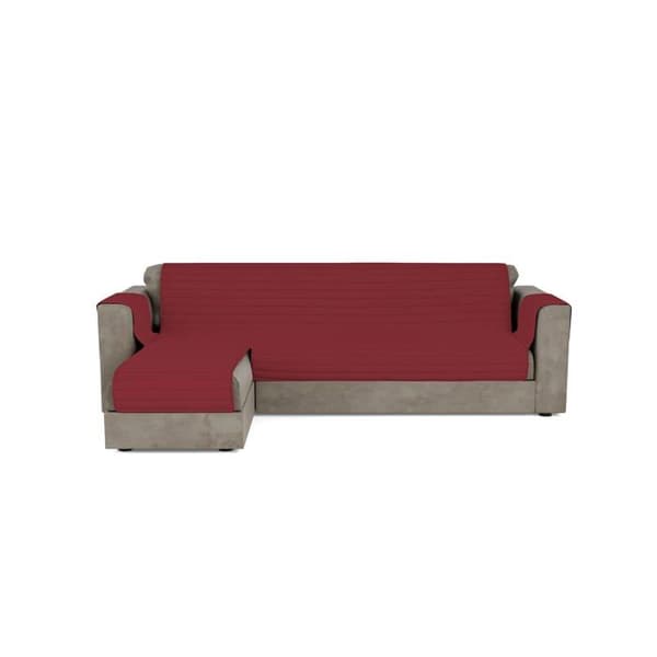 Mb home basic - CD- ola-bordeaux 290 - Sofföverdrag med schäslong, Canvas, Bordeaux, 290 cm