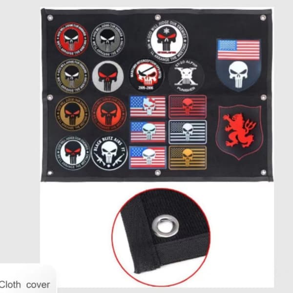 Tactical Patch Display Panel Holder Board Wall Organizer