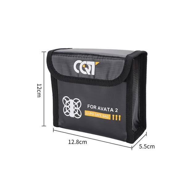 INF DJI Avata 2 batterisikker taske 3-pack