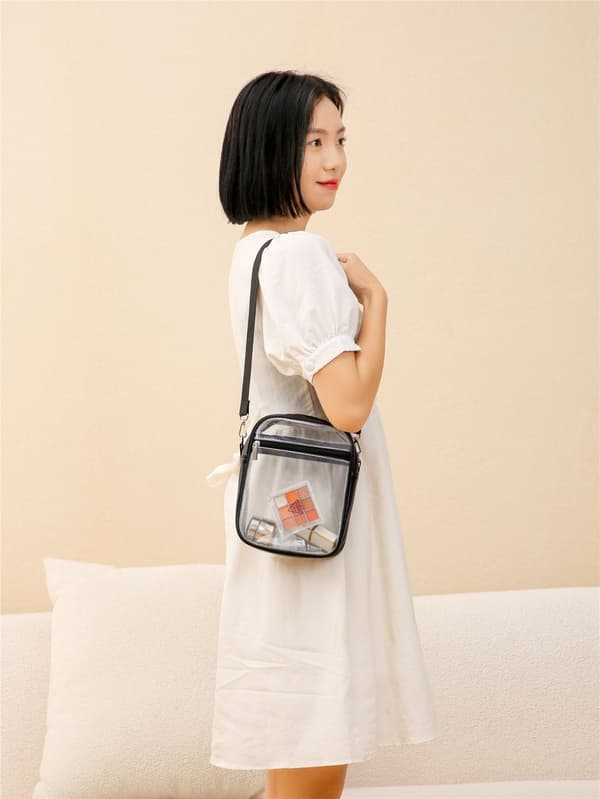 INF Crossbody PVC lille firkantet taske