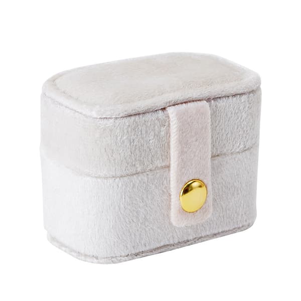 INF Mini Velvet Ring Box Valkoinen