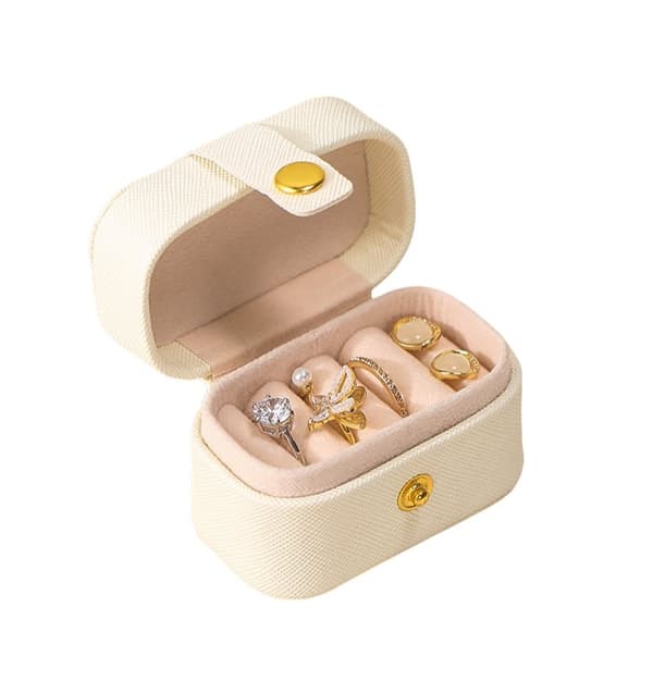 INF Mini PU læder ringæske