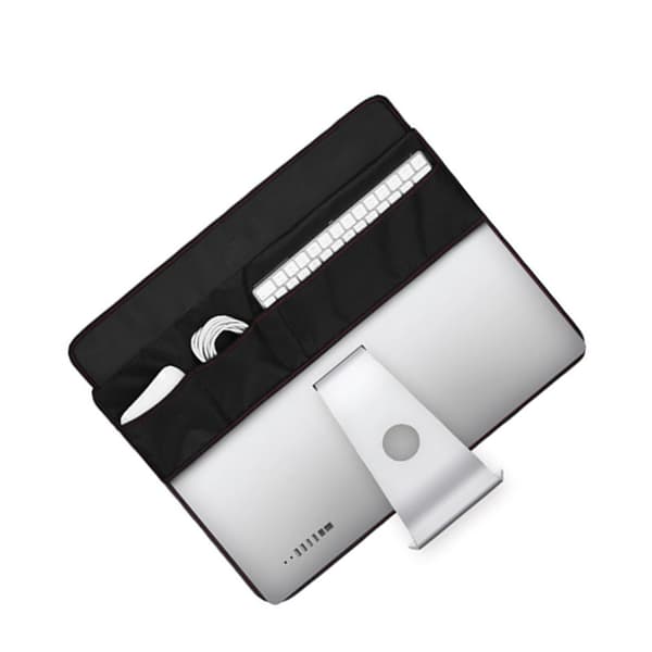 INF Svart støvdeksel for Apple-skjermer (med lomme)