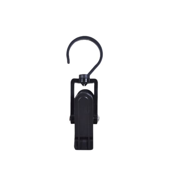 INF 5-pack multifunktionelle roterende opbevaringsclips Sort