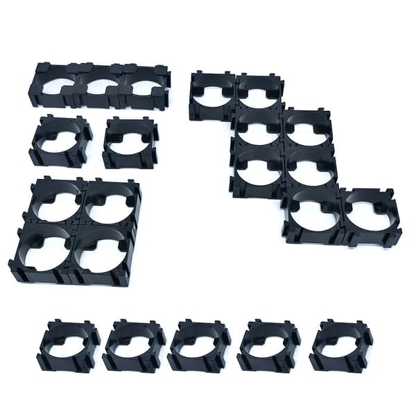 INF 100 stk batteriholder for 18650 batteri, enkeltcellebrakett, sylindrisk batteriholder