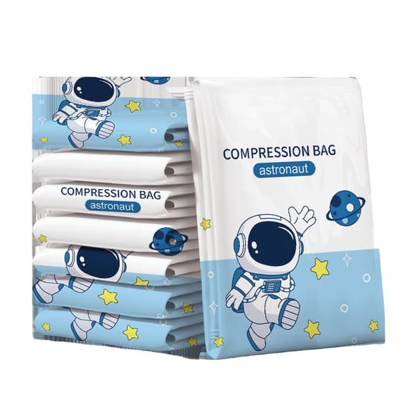 INF 4-pack extra stora vakuumförvaringsväskor med handpump
