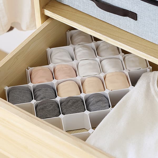 INF 6-delt Honeycomb Undertøy Organizer