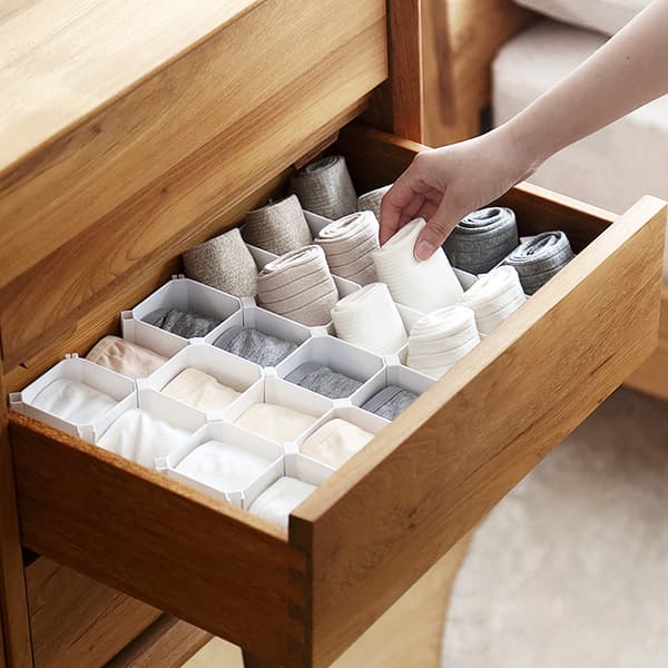 INF 6-delt Honeycomb Undertøy Organizer
