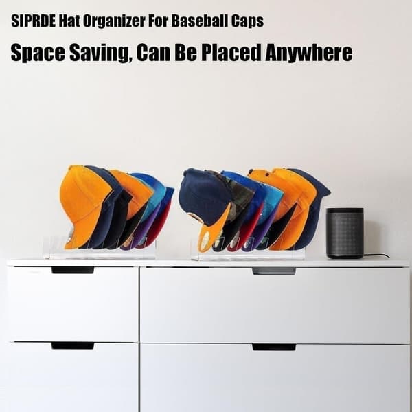 INF 2-Pack Baseball Cap Organizer, Hat Stativ oppbevaring for skapet
