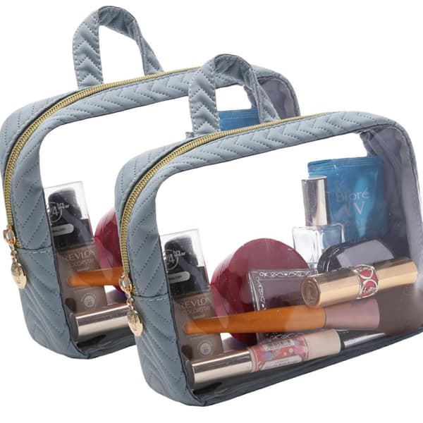 INF 2-pack reisetoalettveske, bærbar PVC-vaskepose