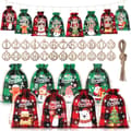 Miniatyrbillede 1 af 3: INF Jule jute gaveposer 24-pack