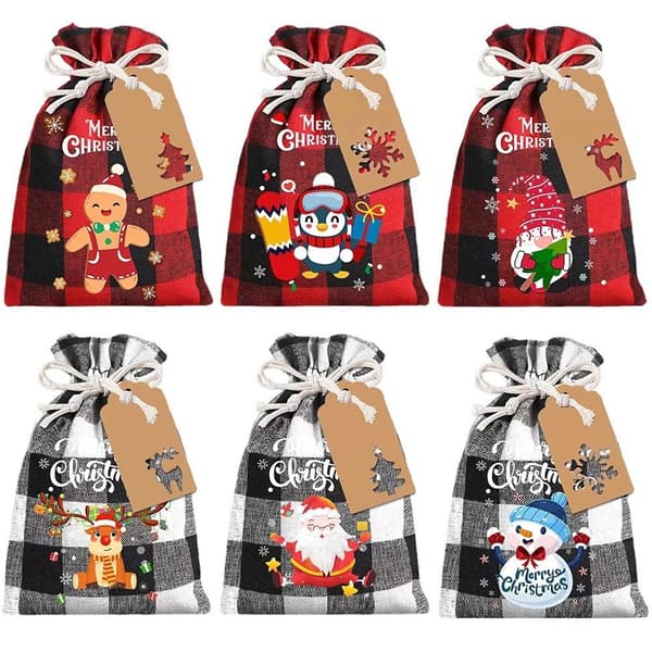 INF Juljute presentpåsar 6-pack