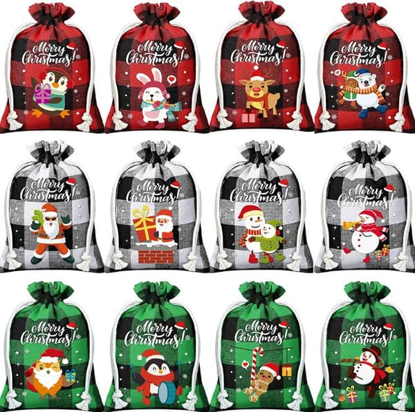 INF Juljute presentpåsar 12-pack