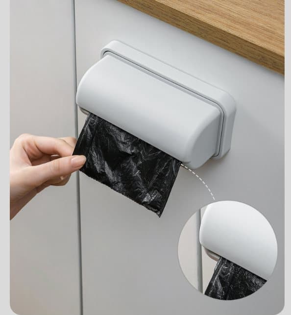 INF Vægmonteret affaldspose opbevaringsboks, stansefrit design