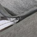 Miniatyrbild 7 av 9: Housse de rangement couette en tissu effet lin gris - L66 cm