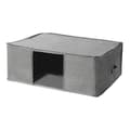 Miniatyrbild 1 av 9: Housse de rangement couette en tissu effet lin gris - L66 cm