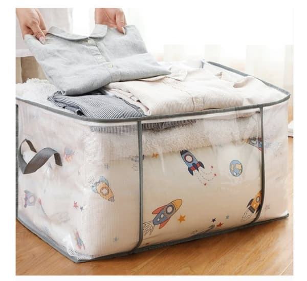 INF XL 60x35x37cm PVC-säilytyspussi - 80L (Harmaa)