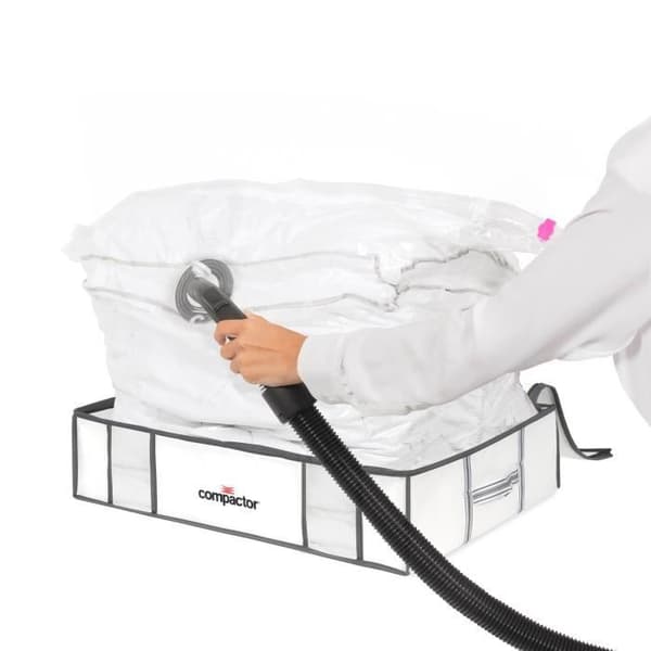 COMPACTOR Vakuumförvaringspåse, vit, 45 x 65 x H.15,5 cm
