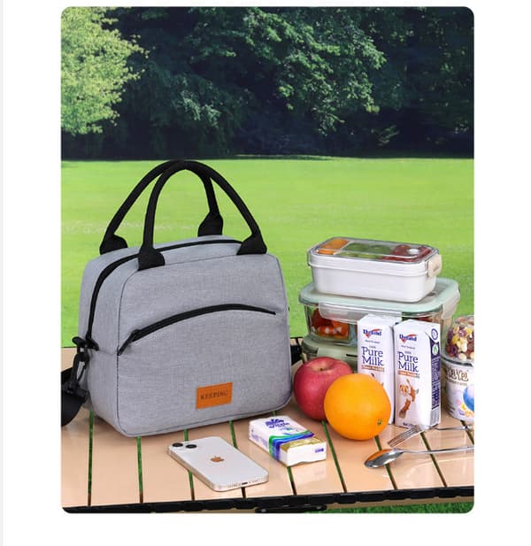 INF Isolert lunsjbag for arbeid, crossbody lunsjveske for kvinner og menn
