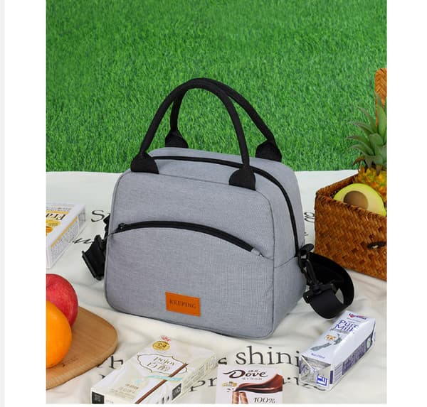 INF Isolert lunsjbag for arbeid, crossbody lunsjveske for kvinner og menn