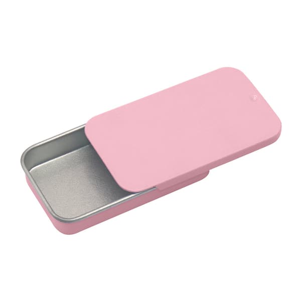 INF Set med 10 rosa Sakura-plåtburkar med skjutlock
