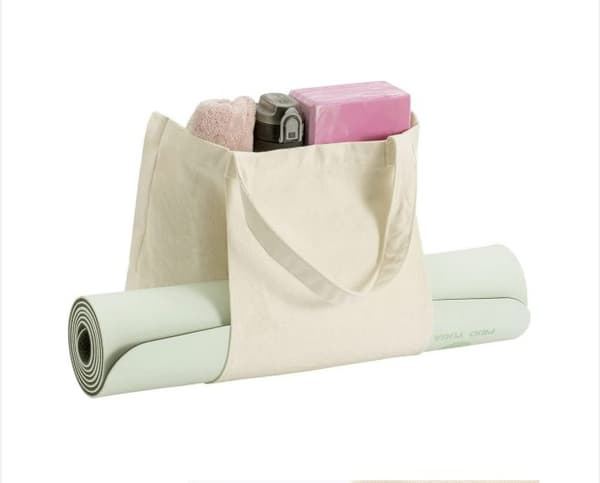 INF Bæreveske til yogamatte i kanvas for kvinner, utendørs yogamattebæreveske