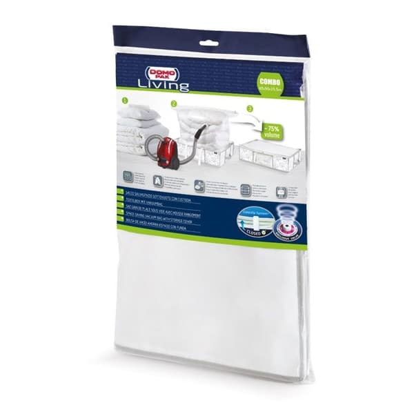 Vakuumpåse - DomoPak - Living - EvoValve ventil - Volymreduktion 75% - Plastöverdrag