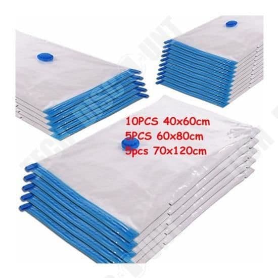 TD® Lot 20 Smart Storage Bag Vakuumskydd Antidammkvalster - Damm - Fukt - Mögel - Lufttät - Vattentät