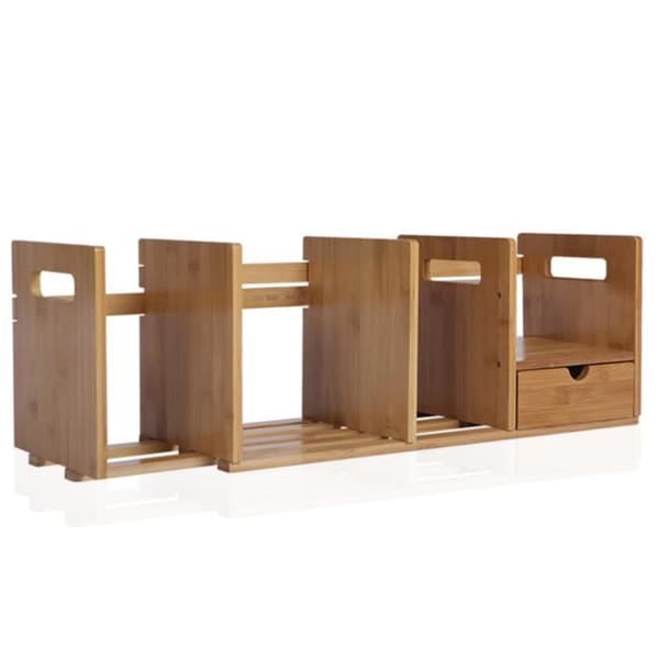 TD® Hyllor Bambuhyllor med låda Skrivbord Liten hylla Kontorsförvaring Enkelbordshylla Hylla Hyllor
