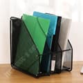 Miniatyrbild 4 av 4: TD® Metal Iron Mesh Desktop Storage File Rack Enkel svart Desktop File Box Four Organizer