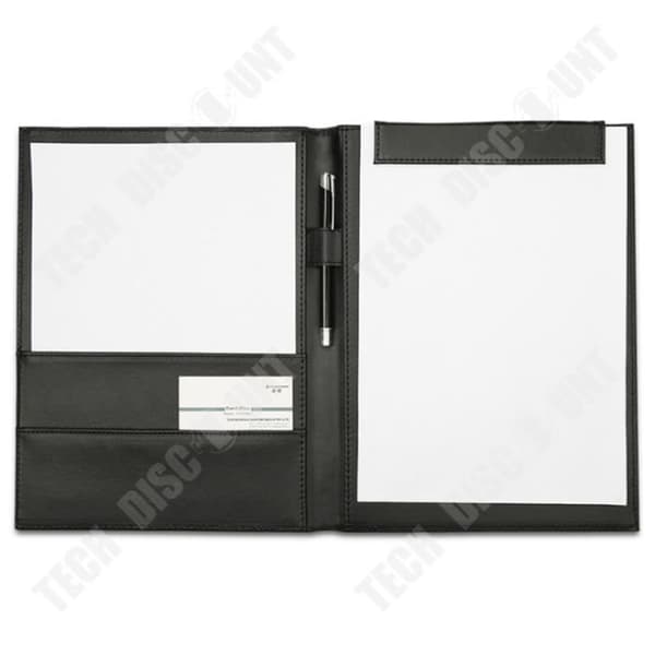 TD® Storage Folder A4 Multi-Function Läder Enfärgad Folder Manager-mapp Business Data Storage Folder