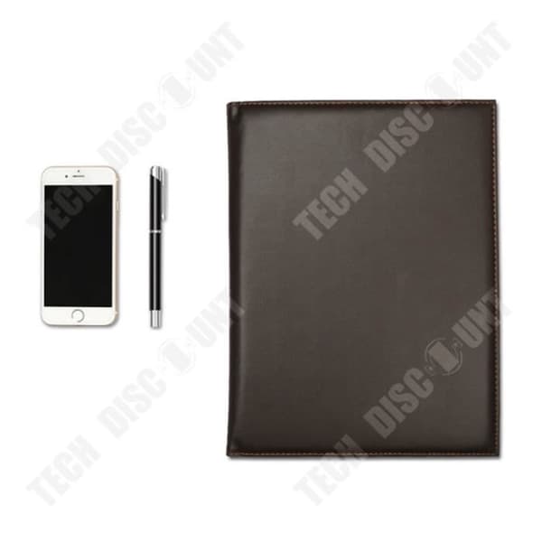 TD® Storage Folder A4 Multi-Function Läder Enfärgad Folder Manager-mapp Business Data Storage Folder
