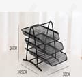 Miniatyrbild 4 av 4: TD® Mesh Filställ Fyrlagers Trelagers Filfack Lagringsram Lagringsställ Ge