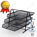 Miniatyrbild 2 av 4: TD® Mesh Filställ Fyrlagers Trelagers Filfack Lagringsram Lagringsställ Ge