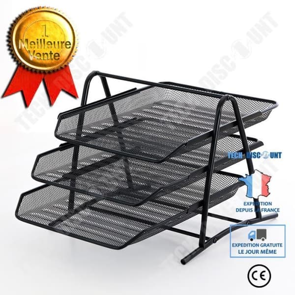 TD® Mesh Filställ Fyrlagers Trelagers Filfack Lagringsram Lagringsställ Ge