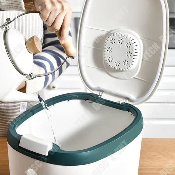 TD® förseglad rislagringstank Rishink Insekts- och fuktsäker plastförvaring 5L-6L Kapacitet