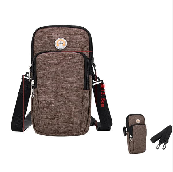 INF Unisex Sports Løpe Fitness Armbånd Telefonholder - Brun