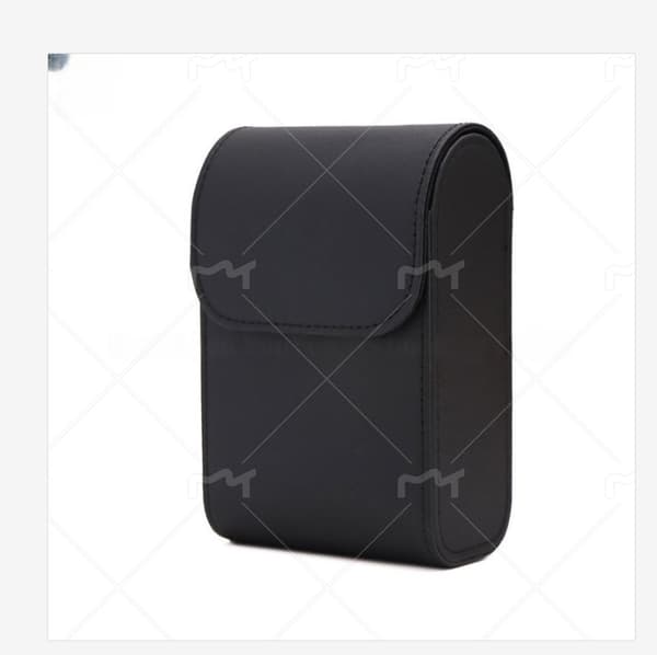 INF Premium Golf Rangefinder Case - Suojaava PU-nahkakotelo Musta