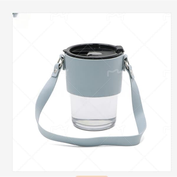 INF Stilfull PU-läderärm för 400 ml kaffe/te Blå