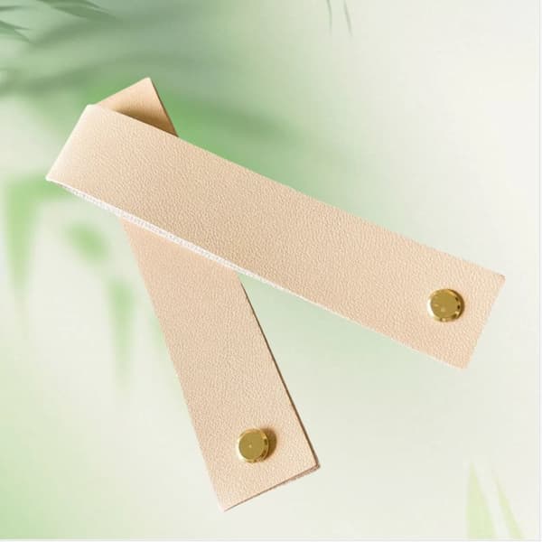 INF Tyylikkäät PU-nahkaiset ripustusremmit hääkylteille Beige