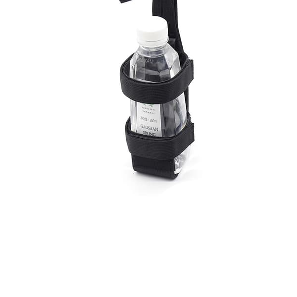INF Tactical Adjustable Water Bottle Pouch - Black Nylon