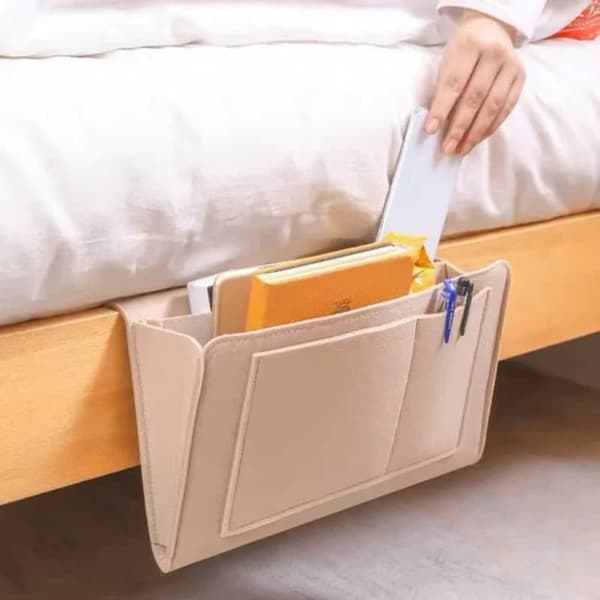 Säilytystasku sohvalle tai sängylle Beige