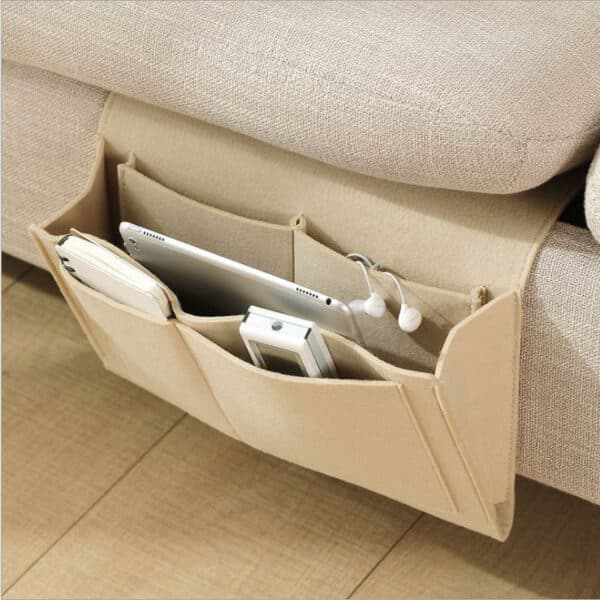 Säilytystasku sohvalle tai sängylle Beige