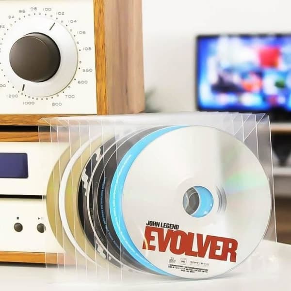 100 CD-fickor - plats för jacka - icke-vidhäftande flik - 148 x 127 mm - 3L
