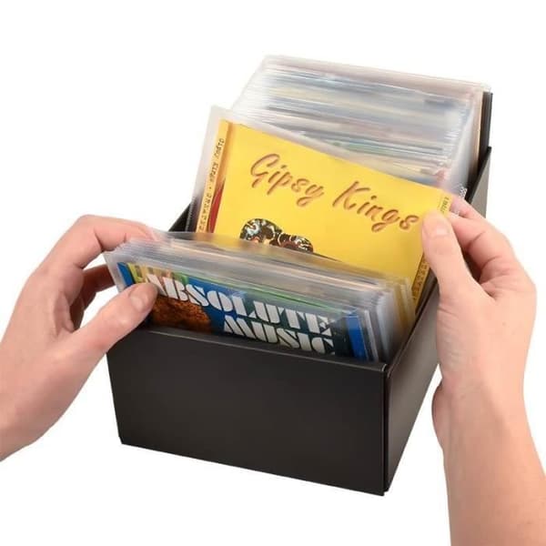 Förvaringsbox för DVD-, CD- och Blu-ray-fodral - 3L