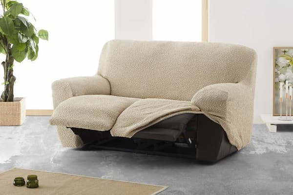 Förvaringsöverdrag - Eysa vakuumöverdrag - F929170 - 3D Sofföverdrag, Ecru, 2 platser