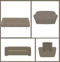 Miniatyrbild 4 av 4: Gemitex Flexy 4-sits sofföverdrag Dove Made in Italy by Universelle bi-elastic med gardinunderlag